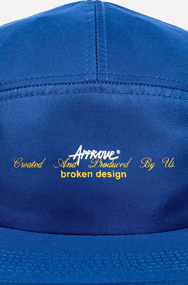 Boné 5panel Approve Broken Design Azul