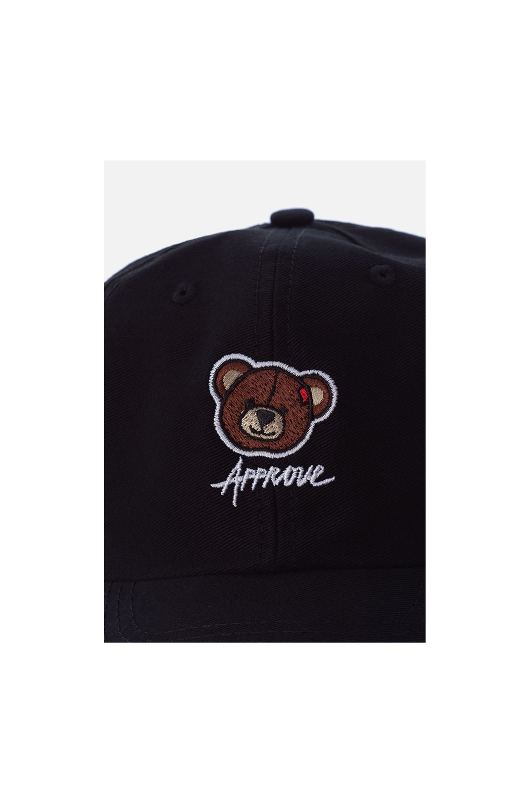 Boné Dad Hat Approve Bear Summer Preto