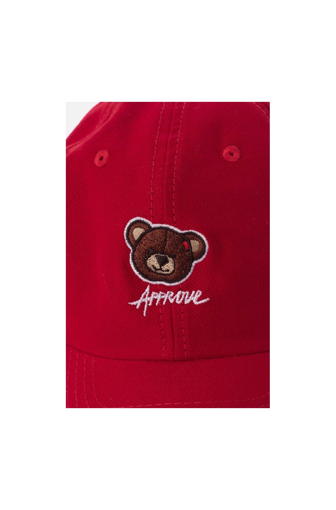 Boné Dad Hat Approve Bear Summer Vermelho