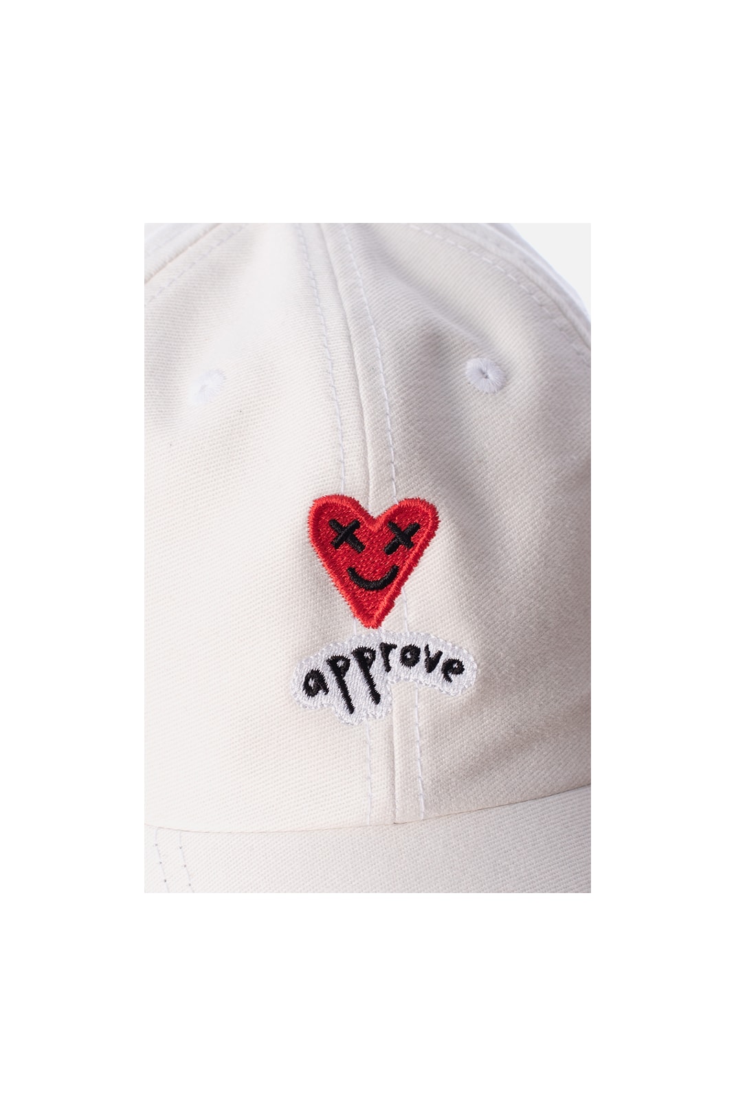 Boné Dad Hat Approve Heart Basic Off White