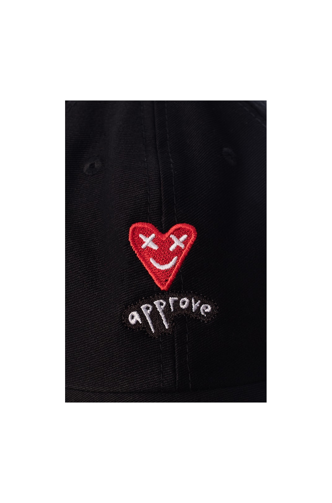 Boné Dad Hat Approve Heart Basic Preto