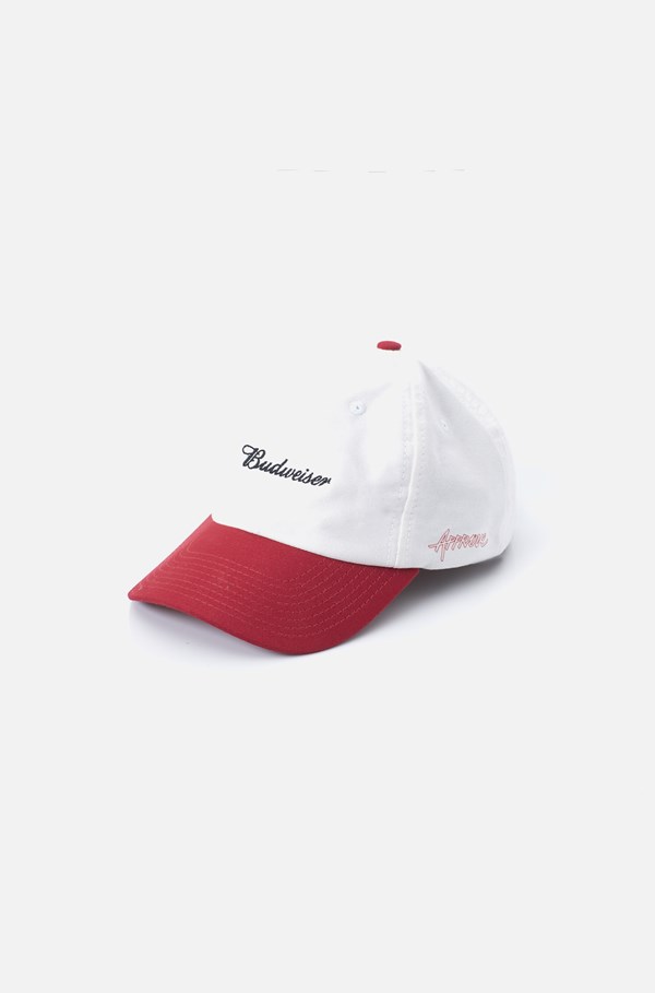Boné Dad Hat Approve X Budweiser Off White E Vermelho