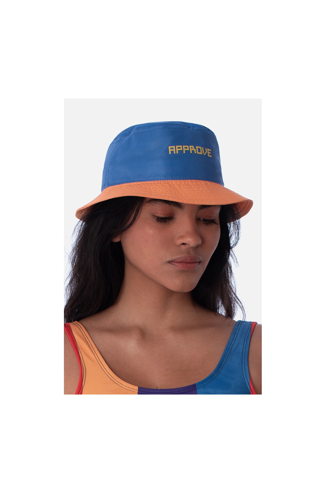 Bucket Approve Pixels&Pills Azul e Amarelo