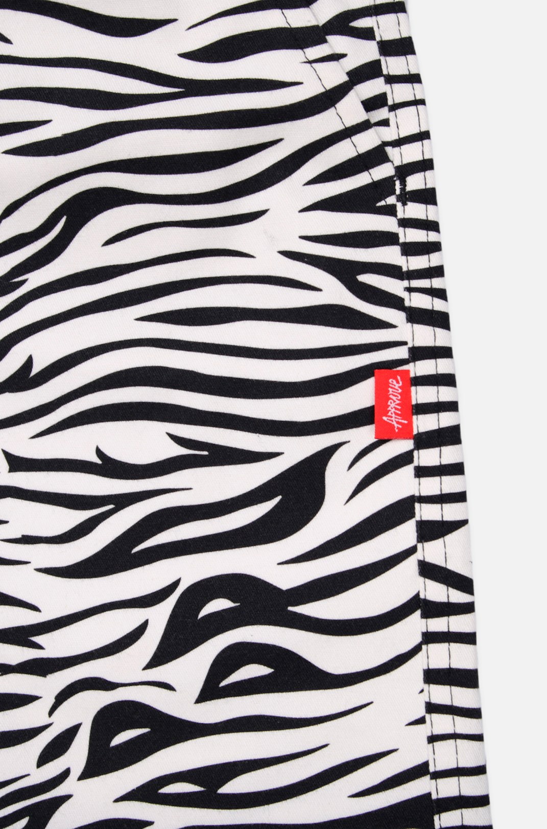 Calça Sarja Approve Animal Print Zebra Off White