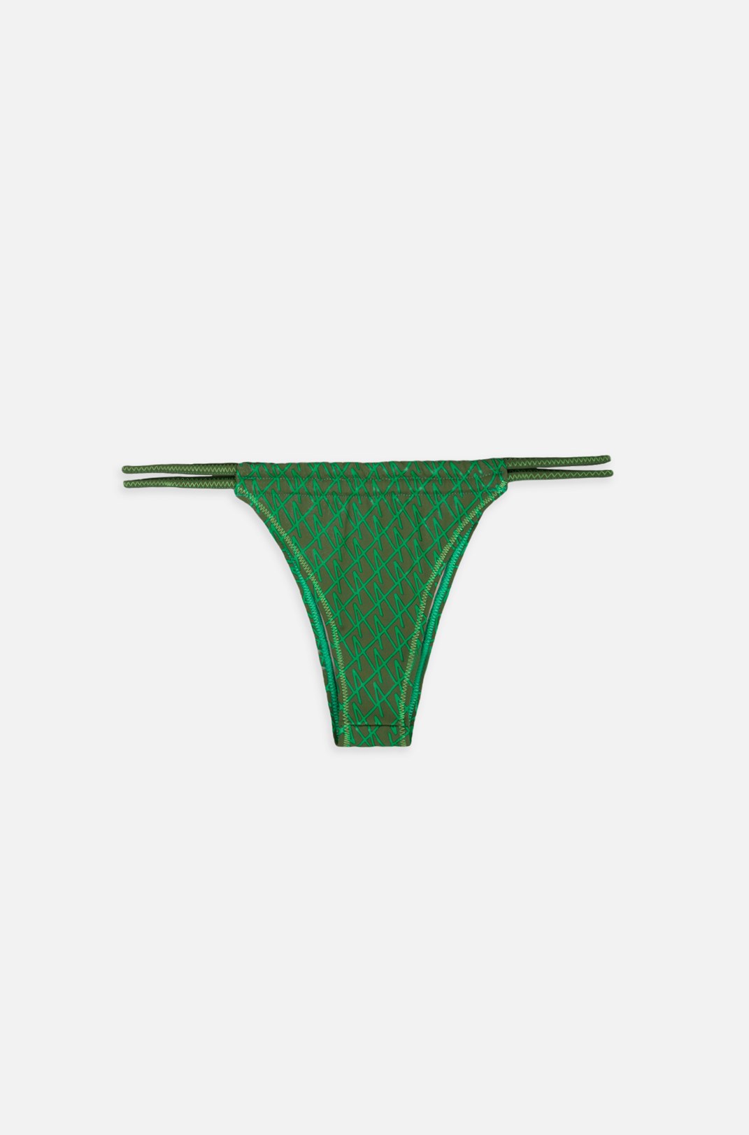 Calcinha Cortininha Approve Swimwear Full Print Verde