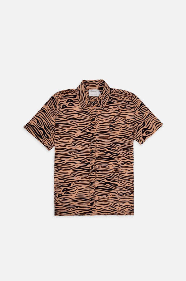 Camisa Approve Animal Print Tigre Laranja