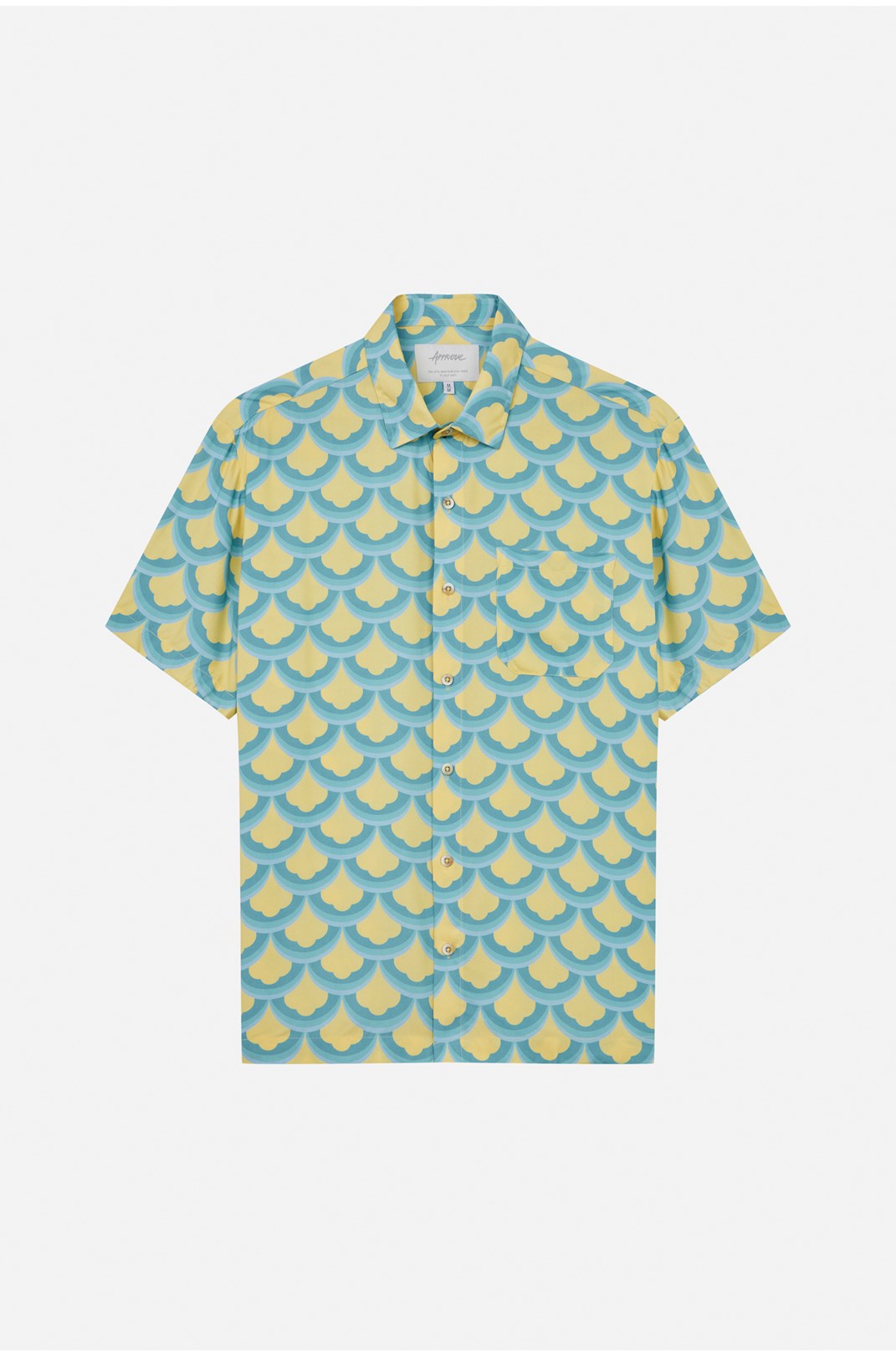 Camisa Approve Scale Full Print Verde E Amarela