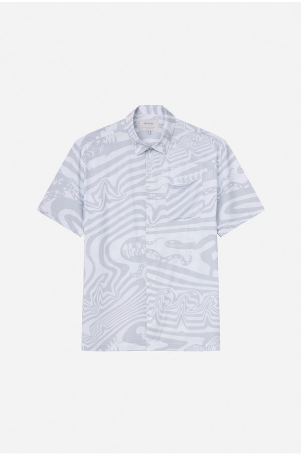 Camisa Approve Waves Full Print Branca