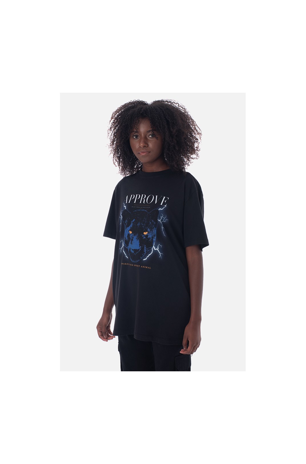 Camiseta Bold Approve Animals Panther Preta