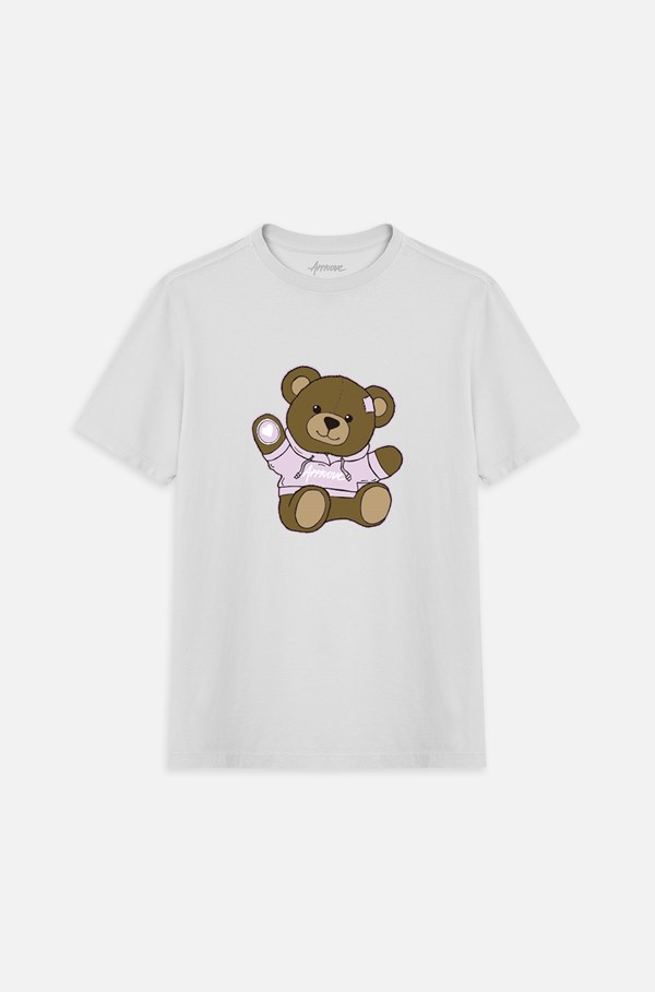 Camiseta Bold Approve Bear Branca