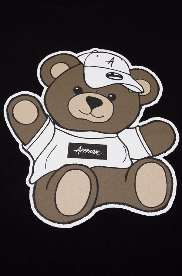 Camiseta Bold Approve Bear Hat Preta