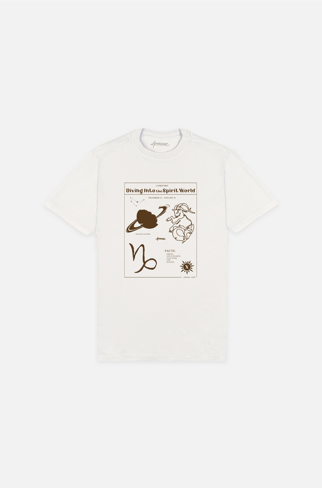 Camiseta Bold Approve Capricorn Off White