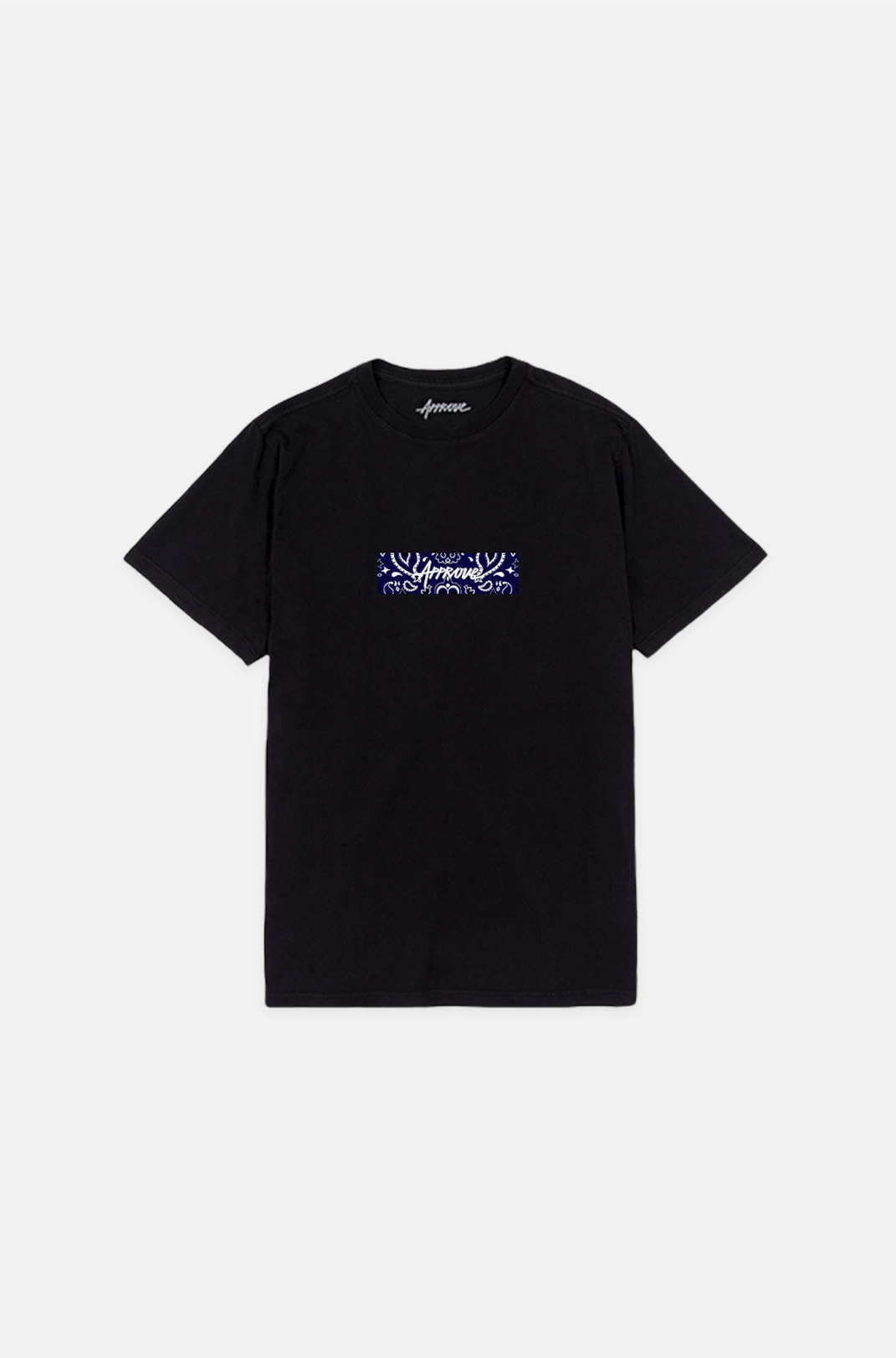Camiseta Bold Approve Cashmere Preta E Azul