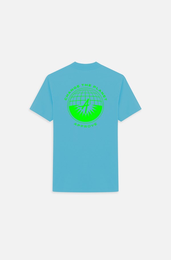 Camiseta Bold Approve Change The Planet Azul