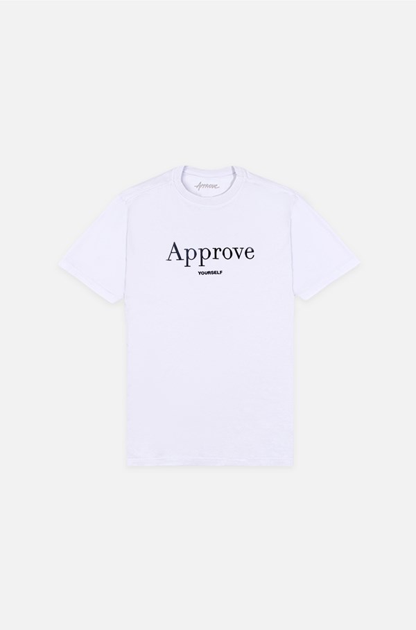 Camiseta Bold Approve Chromatic Branca E Preta