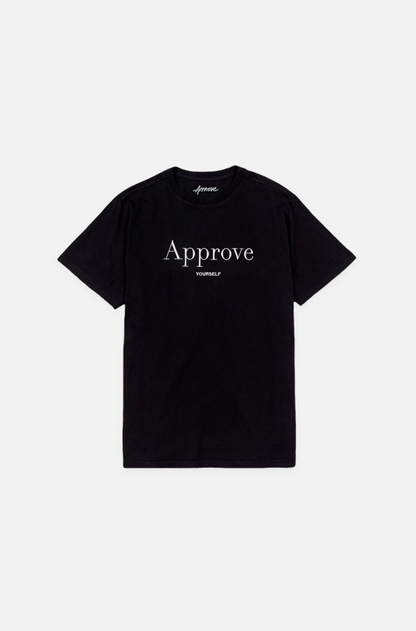 Camiseta Bold Approve Chromatic Preta E Branca