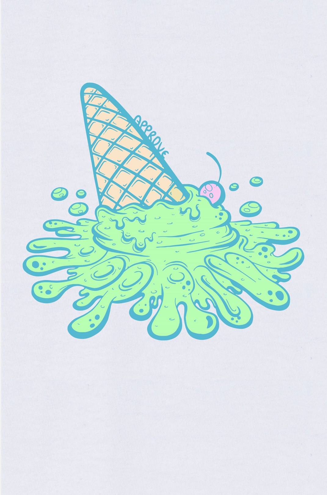 Camiseta Bold Approve Detached Ice Cream Branca
