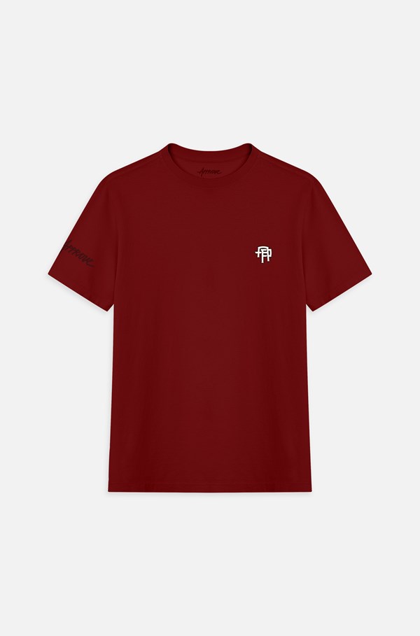 Camiseta Bold Approve Monogram Bordô Vinho