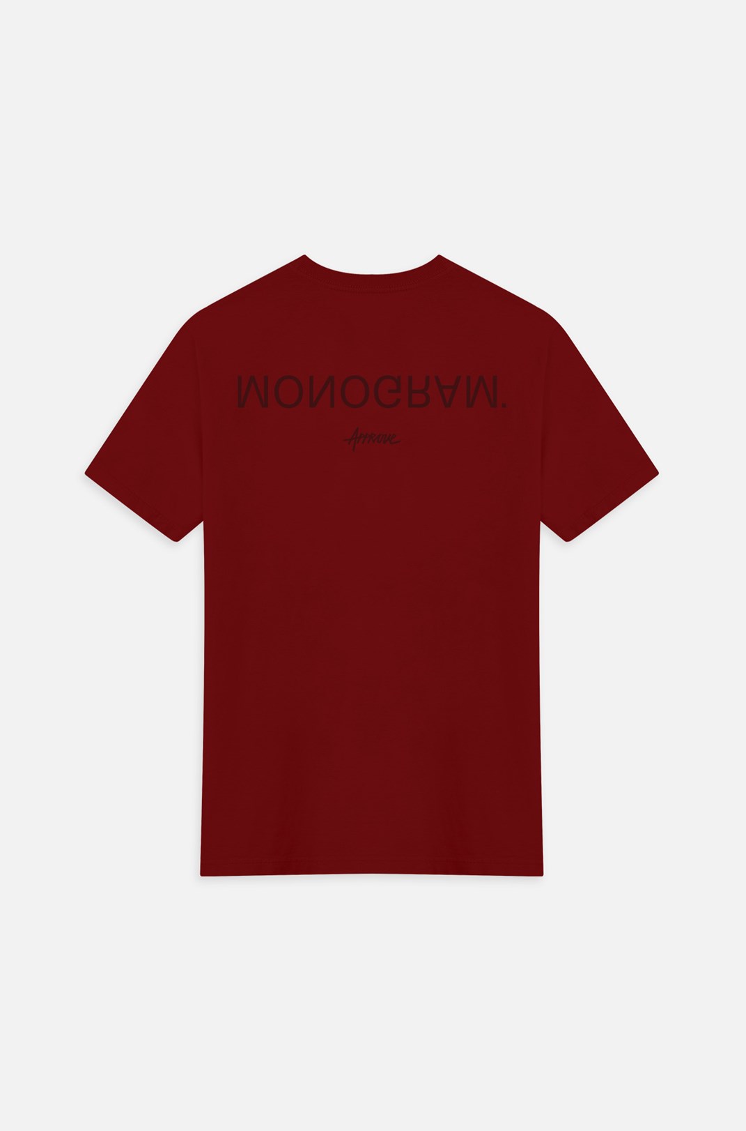Camiseta Bold Approve Monogram Bordô Vinho