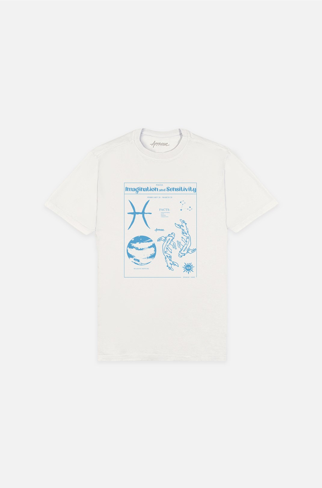 Camiseta Bold Approve Pisces Off White