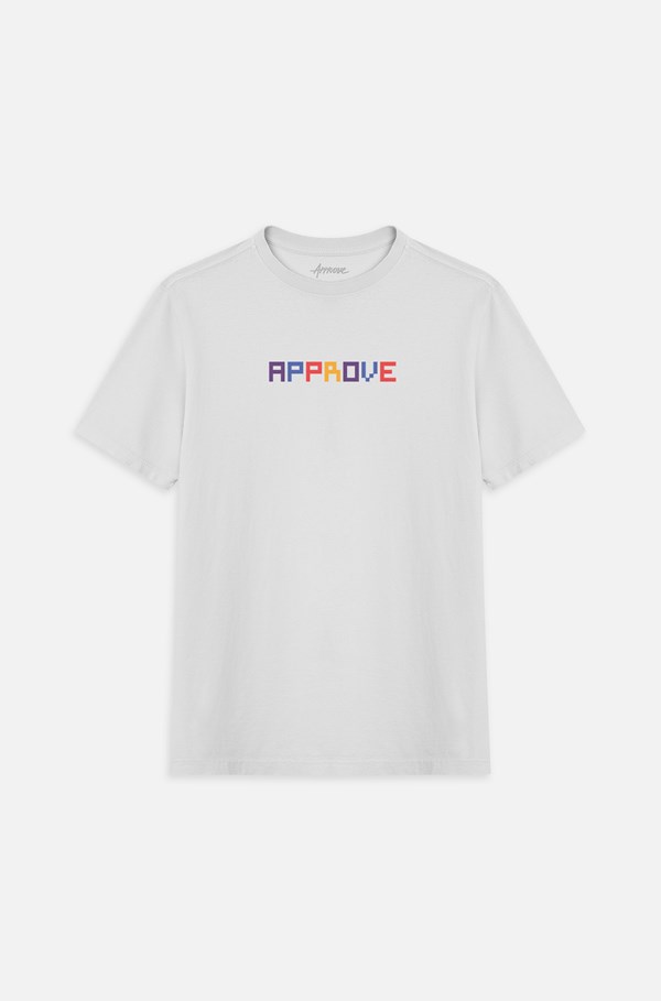Camiseta Bold Approve Pixel Branco