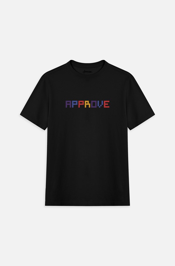 Camiseta Bold Approve Pixel Preto