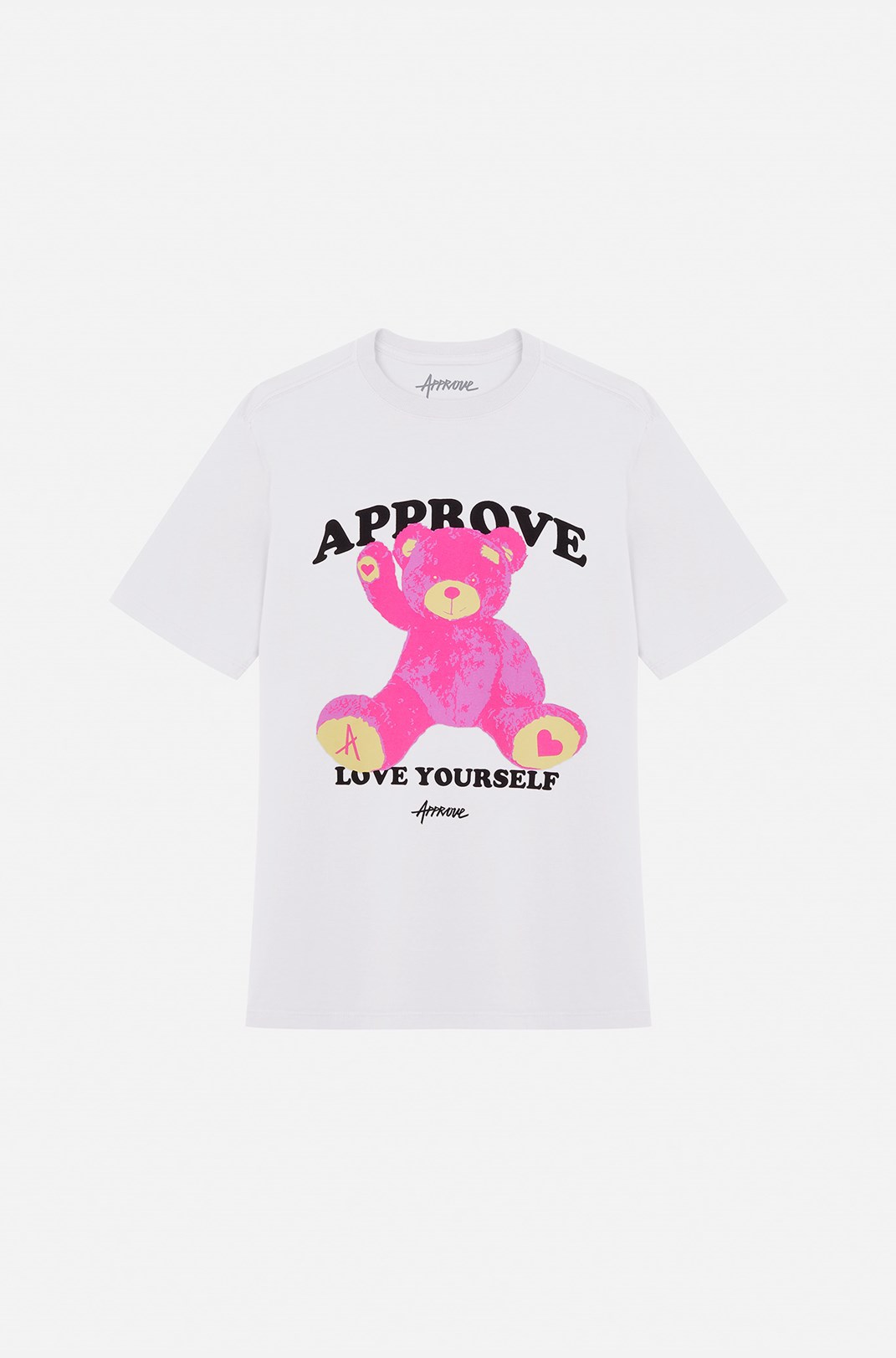Camiseta Bold Approve Rainbow Bear Off White