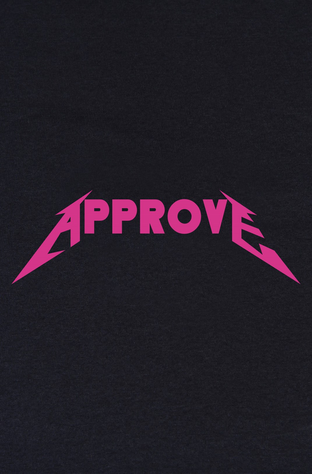 Camiseta Bold Approve Rockstar Preta e Rosa