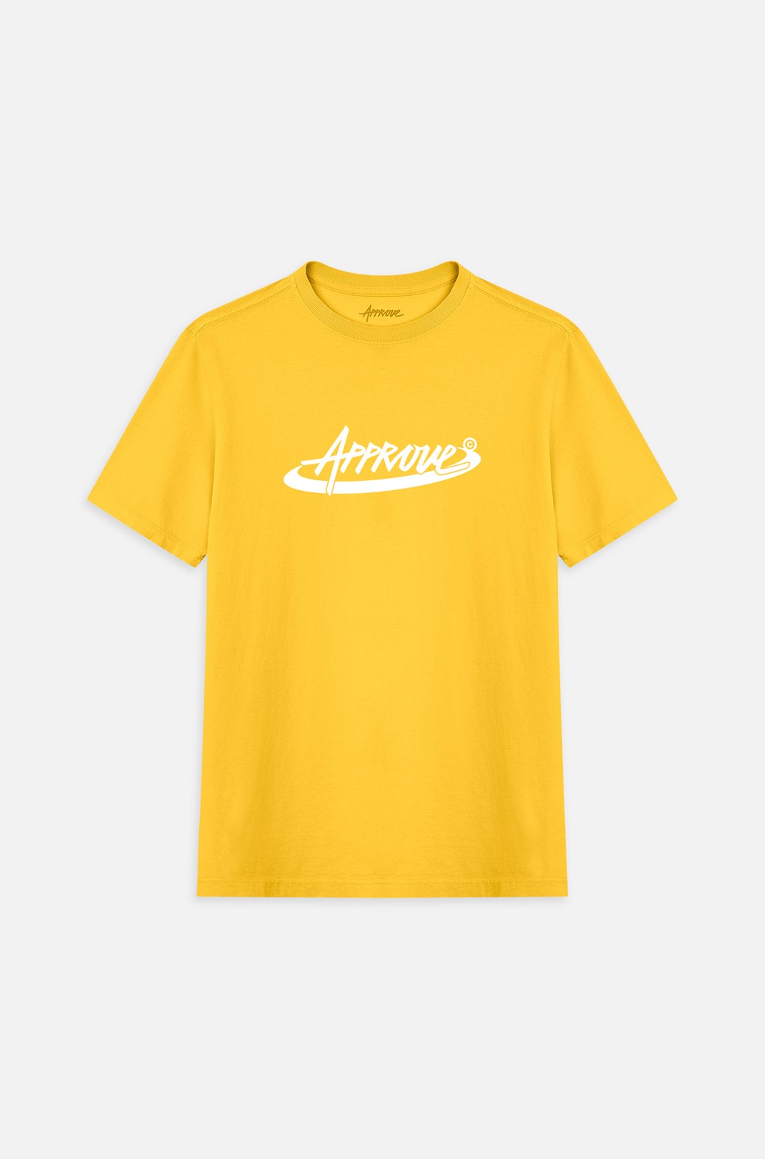 Camiseta Bold Approve Spare Amarela E Branca