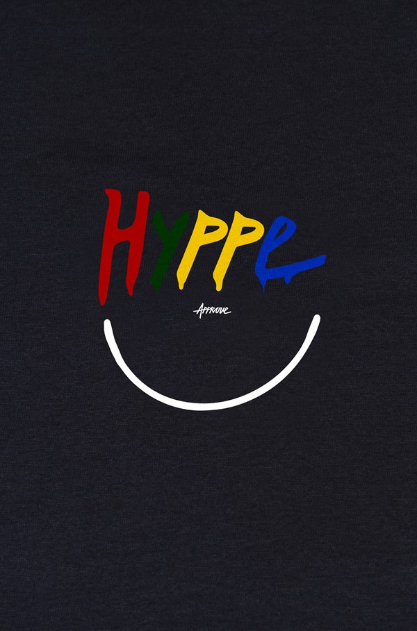 Camiseta Bold Approve x LP Hyppe Preta