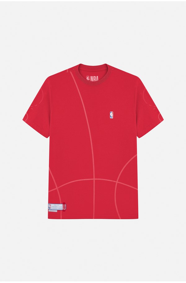 Camiseta Bold Approve X Nba Vermelha Vermelho