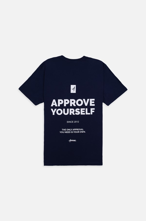 Camiseta Bold Approve Yourself Azul Marinho