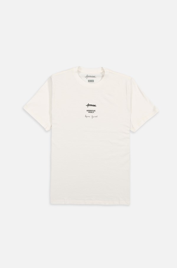 Camiseta Bold Approve Yourself Letter Off White