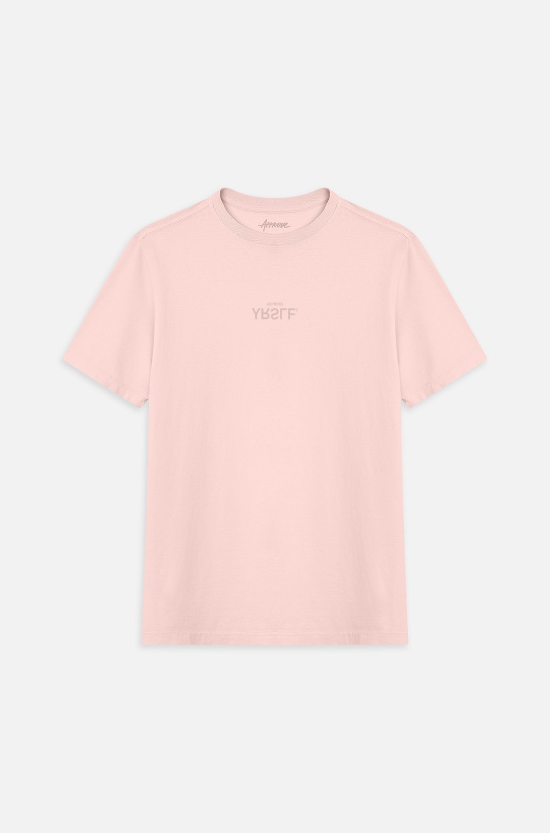 Camiseta Bold Approve Yrslf Inverse Collors Rosa Claro