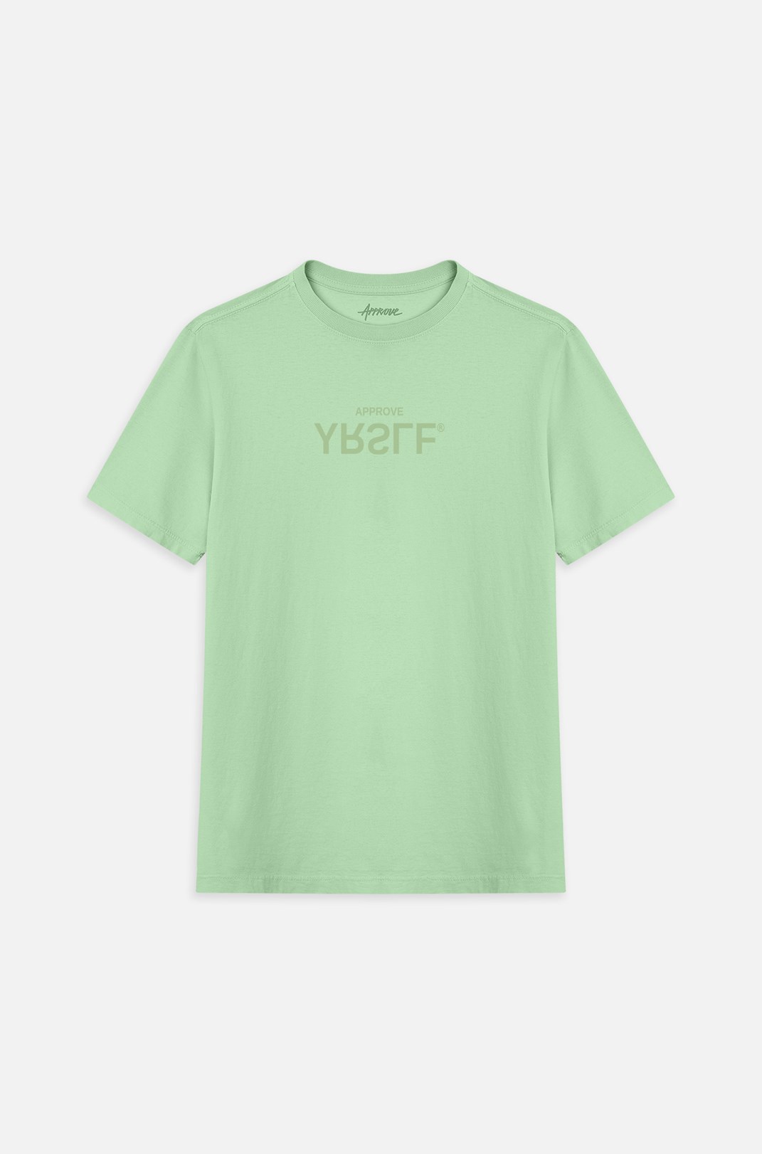 Camiseta Bold Approve Yrslf Inverse Collors Verde Menta