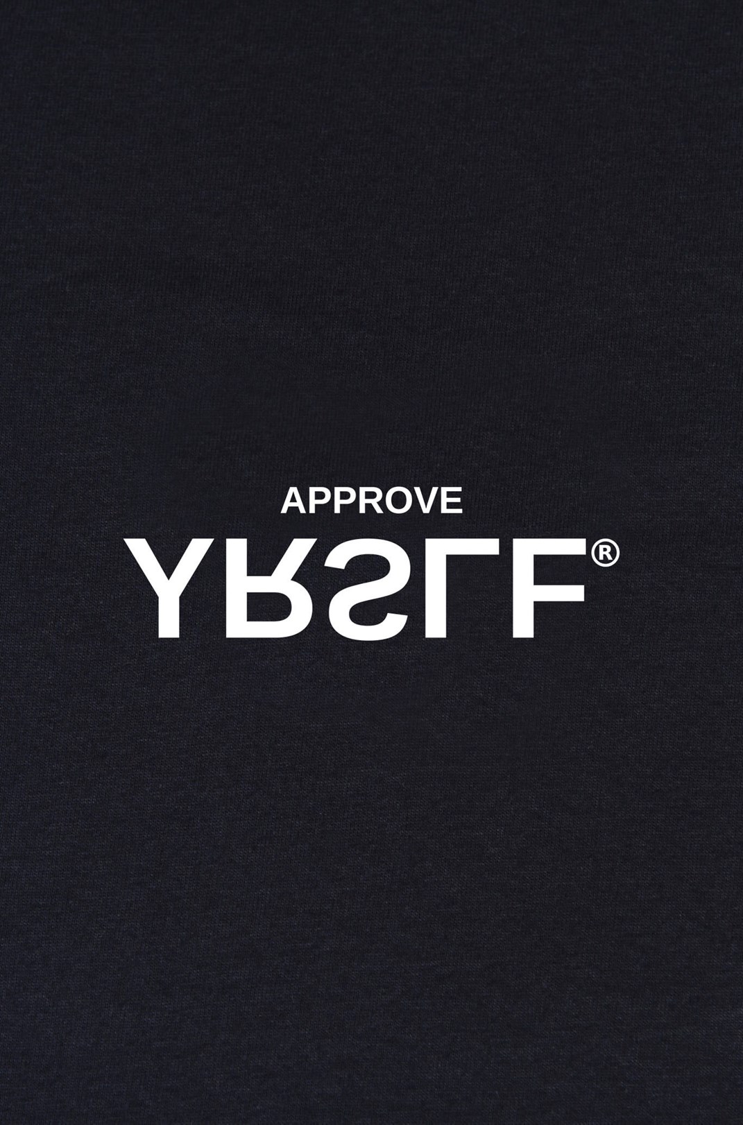 Camiseta Bold Approve Yrslf Invert Preta