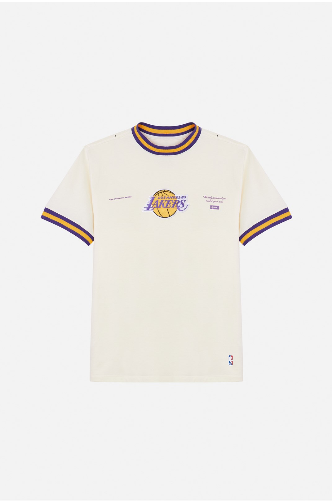Camiseta Dystom Approve X Nba Lakers Off White