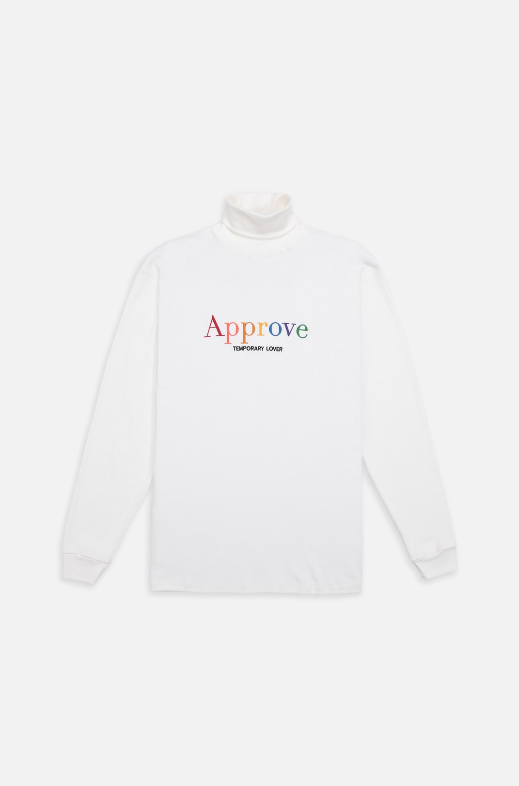 Camiseta Gola Alta Approve Rainbow Off White