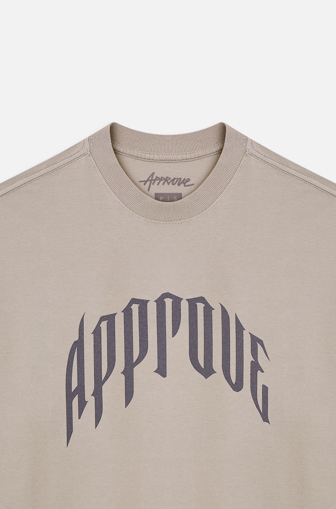 Camiseta Oversized Approve Beyond Lines Bege