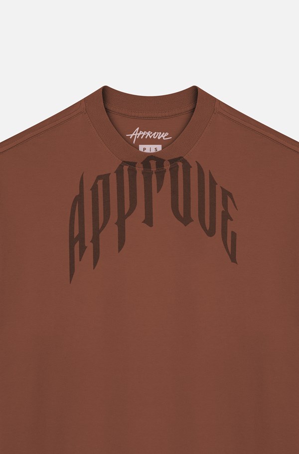 Camiseta Oversized Approve Beyond Lines Laranja