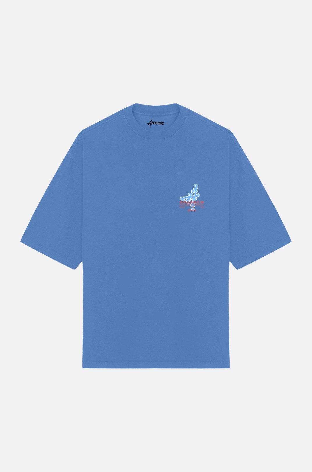 Camiseta Oversized Approve Frog Azul