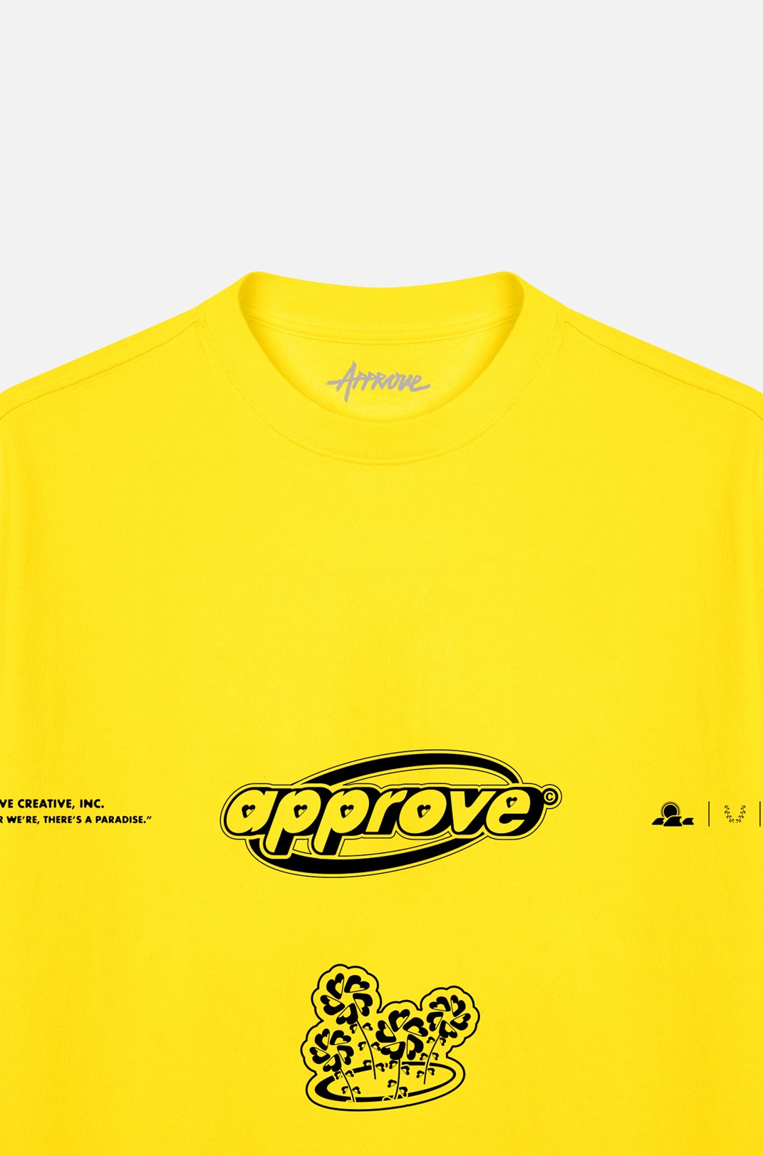 Camiseta Oversized Approve Wet Paradise Amarela