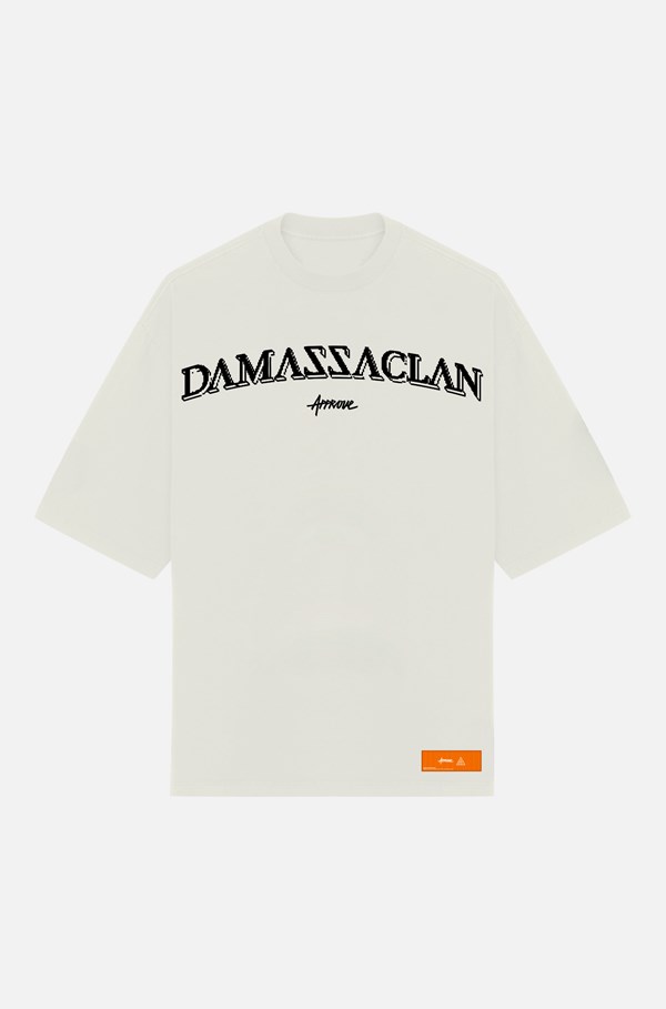 Camiseta Oversized Approve X Damassaclan Off White