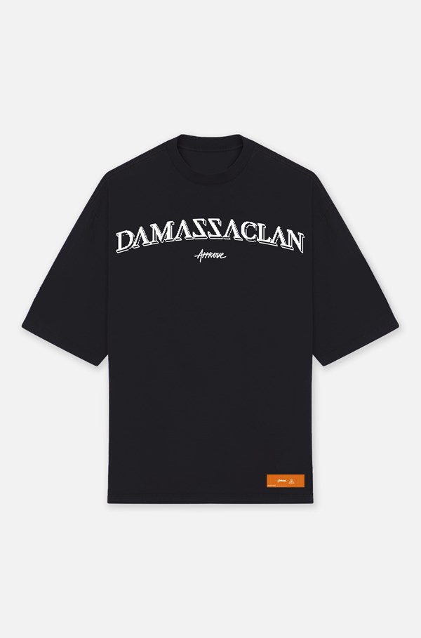 Camiseta Oversized Approve X Damassaclan Preta