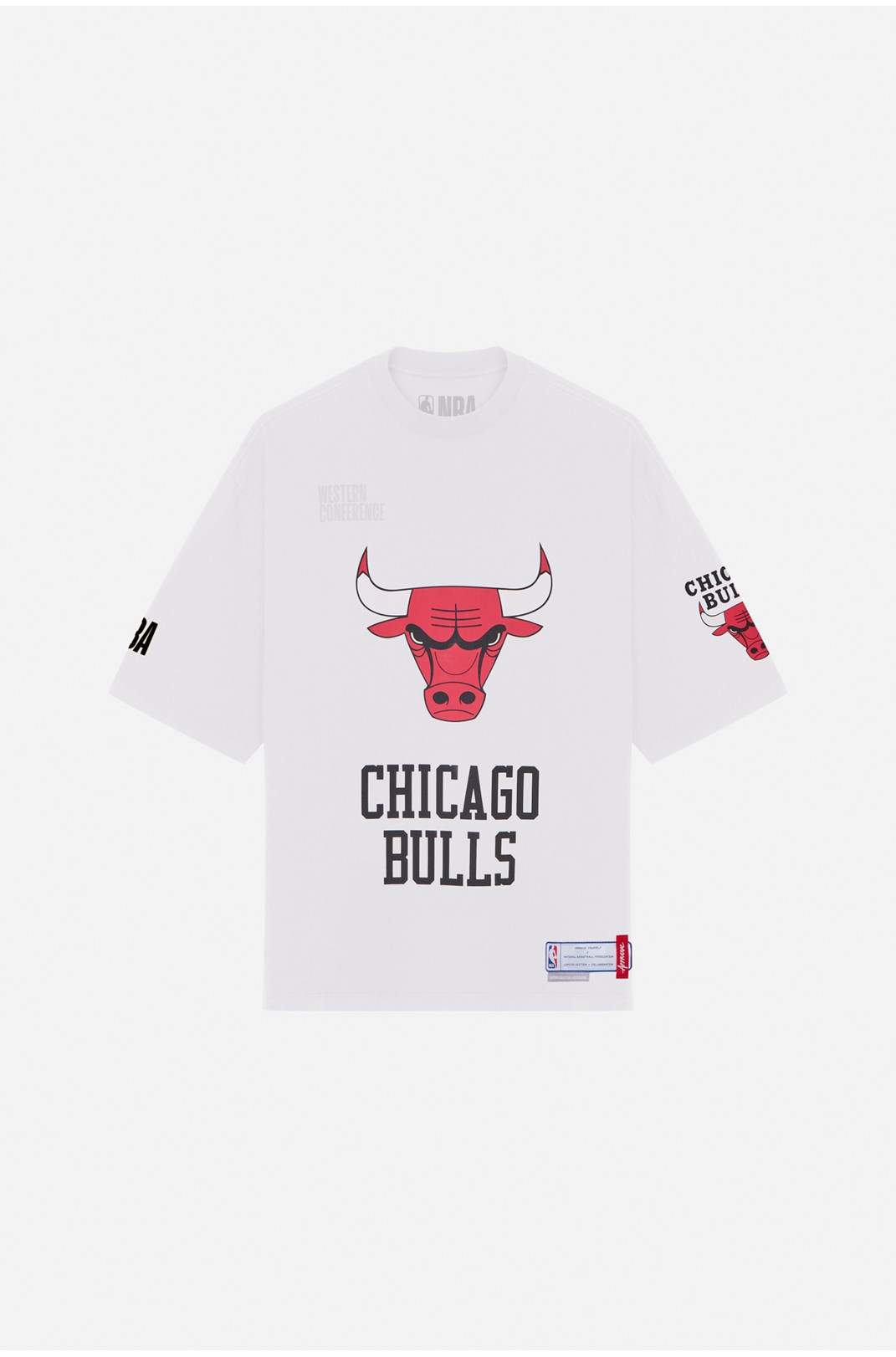 Camiseta Oversized Approve X Nba Bulls Off White