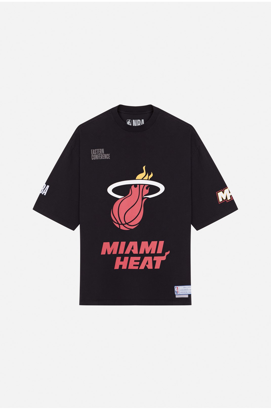 Camiseta Oversized Approve X Nba Miami H Preto