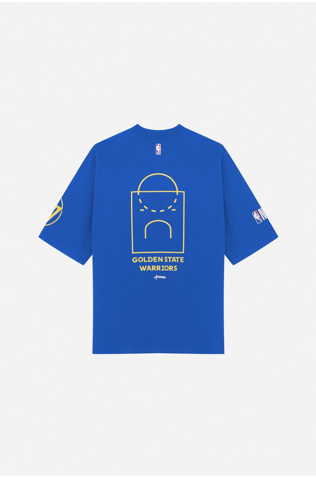 Camiseta Oversized Approve X Nba Warriors Azul