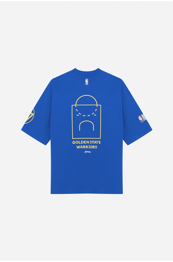 Camiseta Oversized Approve X Nba Warriors Azul