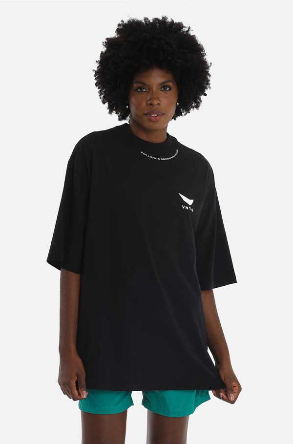Camiseta Oversized Vntg Basic II Preta