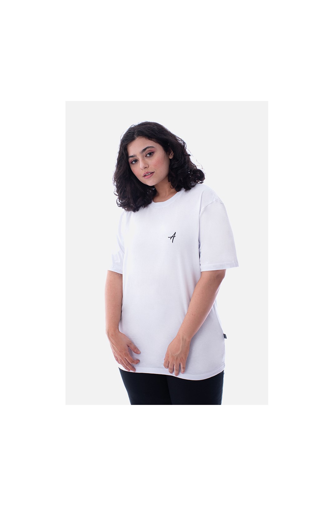 Camiseta Regular Approve Basic Bordada Branca